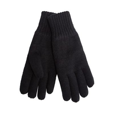 Black thermal heat insulating gloves